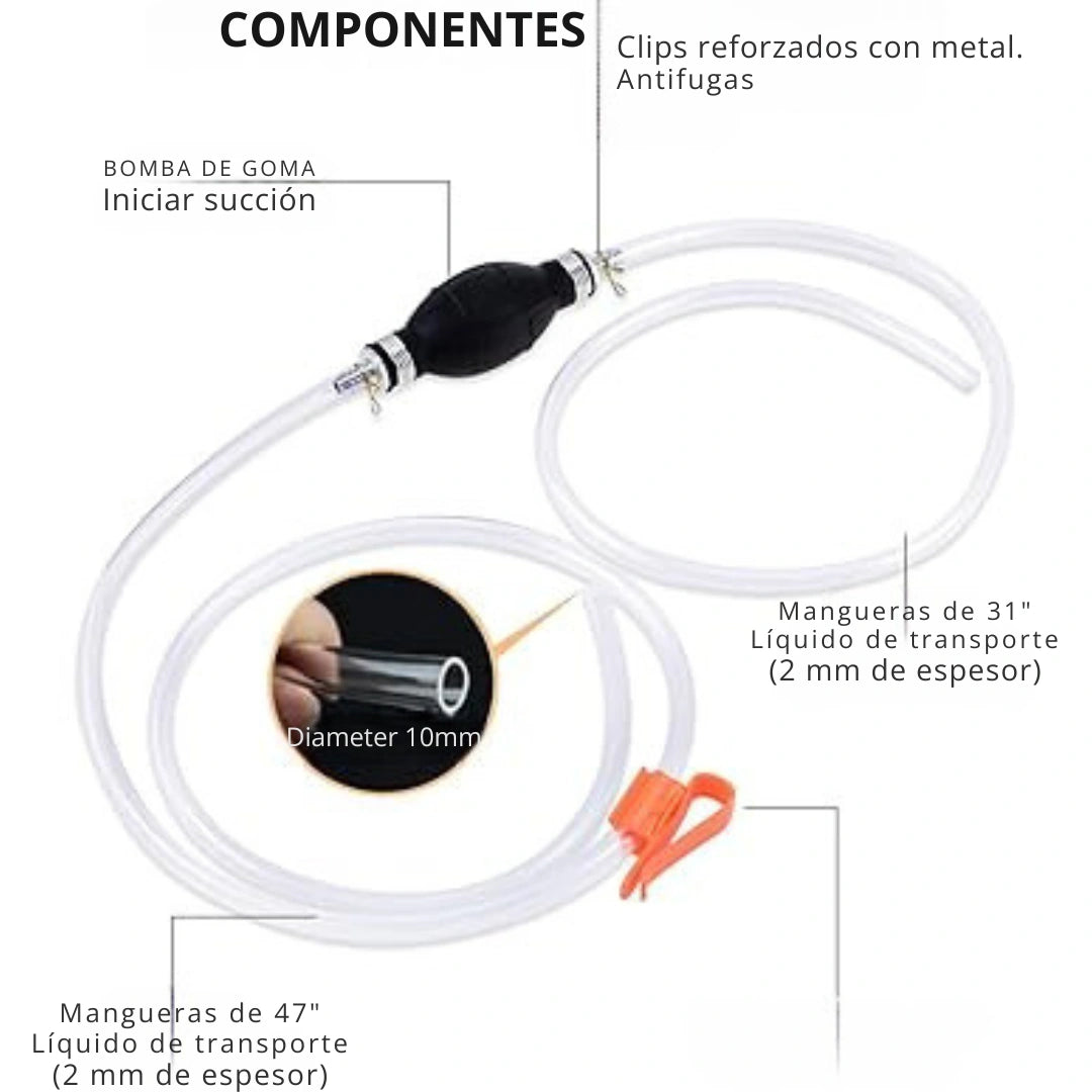 BOMBA SUCCIONADORA - Para cualquier clase de líquido