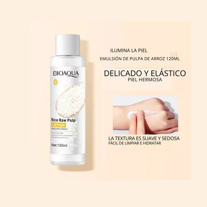 KIT ARROZ DE BIOAQUA - 6 PIEZAS + 1 PROTECTOR SOLAR "PENSAMOS EN TU BELLEZA"